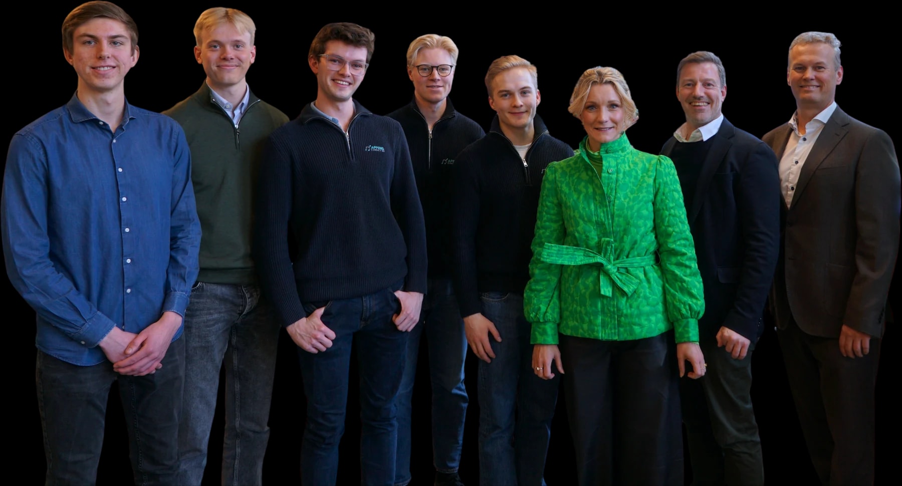 Append-teamet sammen med digitaliserings- og forvaltningsminister Karianne Tung under besøket i 2024