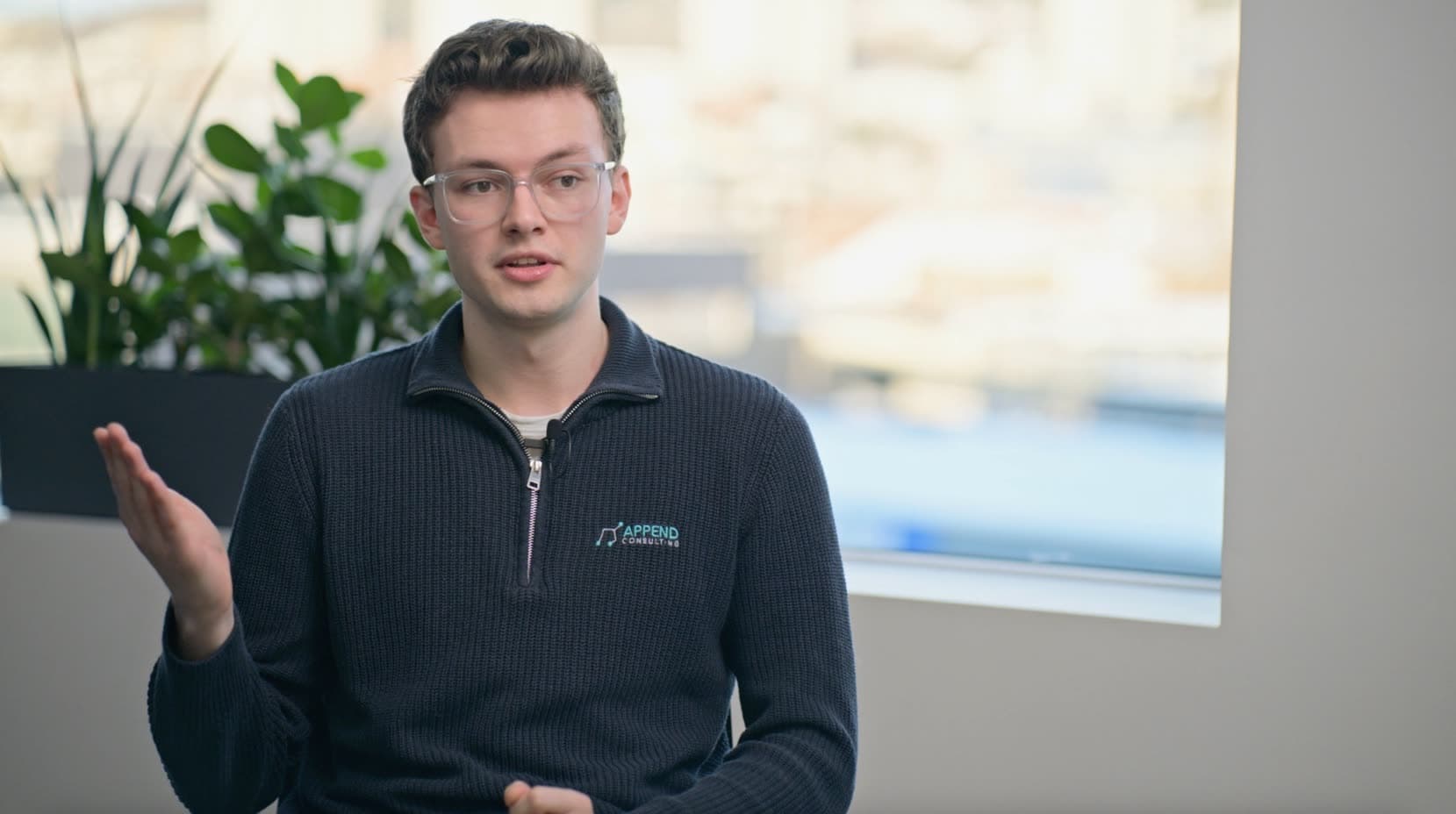 Videointervju om EKKO med en av Appends konsulenter